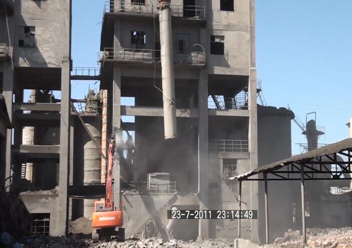 岐山天柱水泥厂拆除